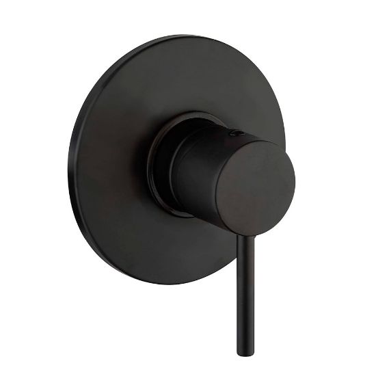 Immagine di PARTE ESTERNA PER INCASSO DOCCIA COX NERO OPACO PAINI