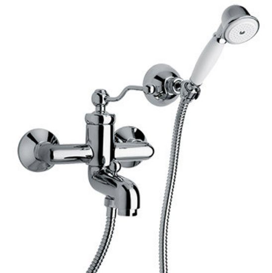 Immagine di MISCELATORE MONOCOMANDO ESTERNO VASCA CON DUPLEX DUOMO CROMO PAINI