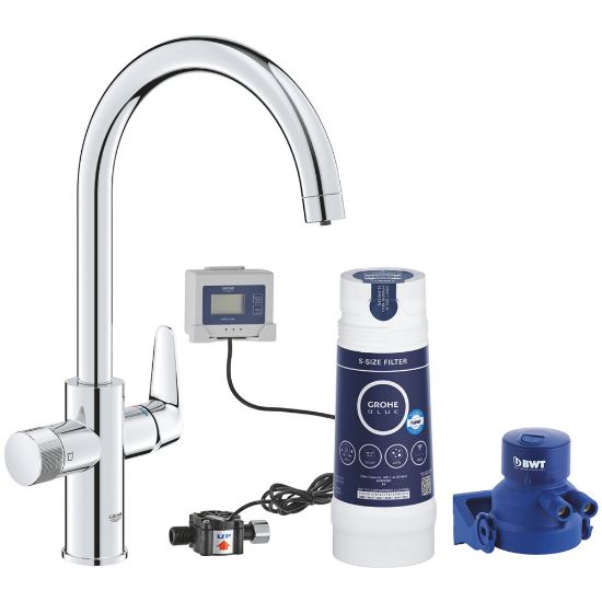 Immagine di MISCELATORE LAVELLO CON SISTEMA FILTRANTE BLUE PURE BAUCURVE GROHE