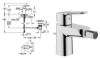 Immagine di MISCELATORE MONOCOMANDO BIDET BAUEDGE CROMO GROHE