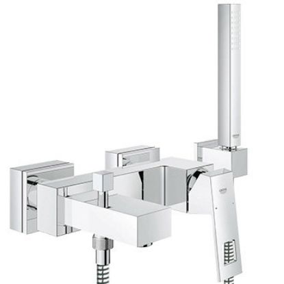 Immagine di MISCELATORE MONOCOMANDO ESTERNO VASCA CON DUPLEX EUROCUBE CROMO GROHE