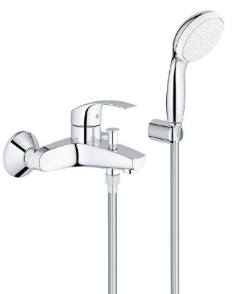 Immagine di MISCELATORE MONOCOMANDO ESTERNO VASCA CON DUPLEX EUROSMART NEW CROMO GROHE