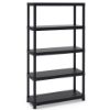 Immagine di SCAFFALE PVC UNIVERSAL 104 CON 5 RIPIANI NERO - ART 140 CM 100X40 H180 TOOMAX  (*)