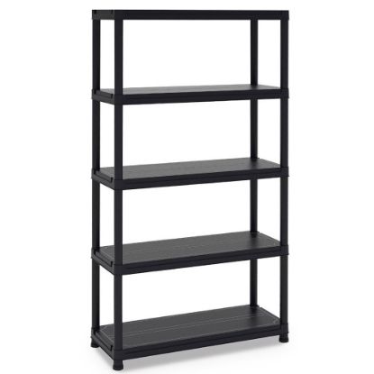 Immagine di SCAFFALE PVC UNIVERSAL 104 CON 5 RIPIANI NERO - ART 140 CM 100X40 H180 TOOMAX  (*)