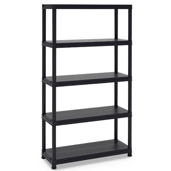 Immagine di SCAFFALE PVC UNIVERSAL 104 CON 5 RIPIANI NERO - ART 140 CM 100X40 H180 TOOMAX  (*)