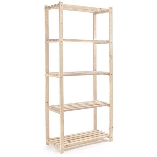 Immagine di SCAFFALE ABETE 5 PIANI 80x35 ALTO 170 CM