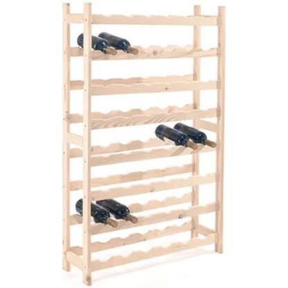 Immagine di SCAFFALE ABETE 8 PIANI 48 BOTTIGLIE 78x25 ALTO 178 CM