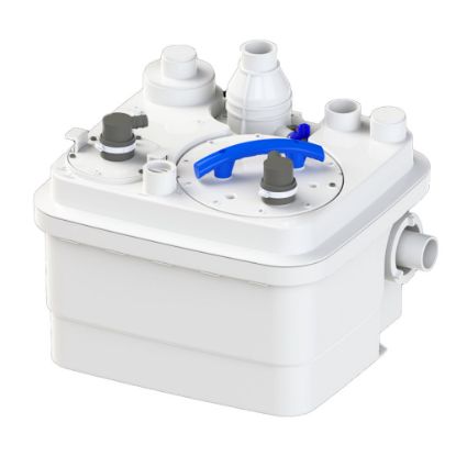 Immagine di STAZIONE SOLLEVAMENTO SANICUBIC 1 WP ACQUE GRIGIE E NERE AD UN MOTORE MONOFASE CON POMPA TRITURATRICE SFA