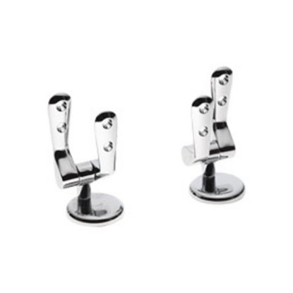 Immagine di COPPIA DI CERNIERE CROMATE PER COPRIWATER