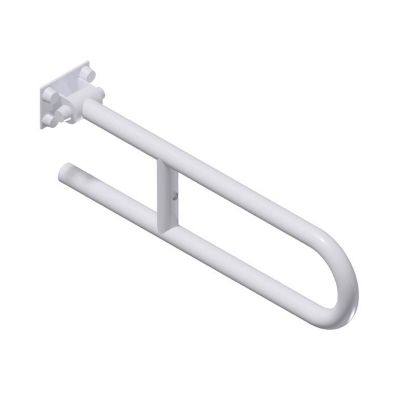 Immagine di BARRA SOSTEGNO RIBALTABILE 60 CM BIANCO LUCIDO THERMOMAT
