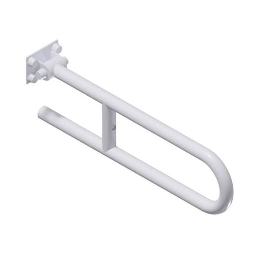 Immagine di BARRA SOSTEGNO RIBALTABILE 60 CM BIANCO LUCIDO THERMOMAT