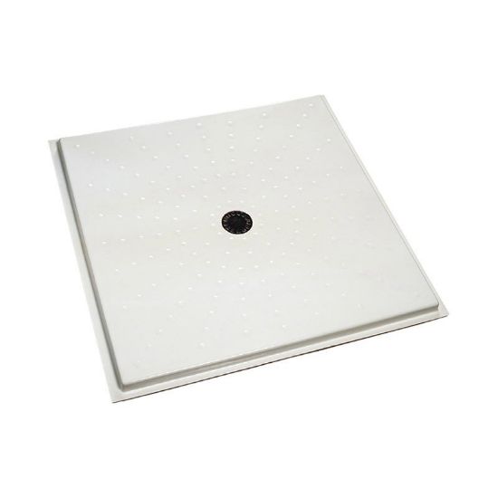Immagine di PIATTO DOCCIA AUSILIA 90x90 CM FILO PAVIMENTO BIANCO THERMOMAT