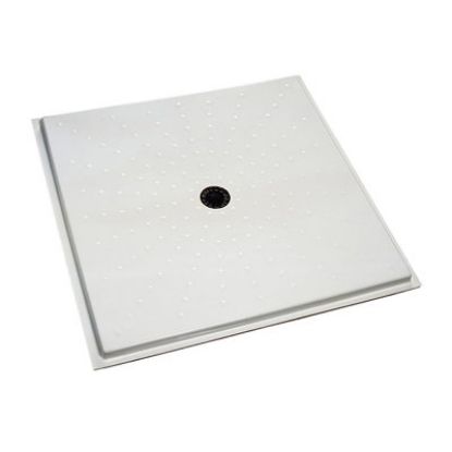 Immagine di PIATTO DOCCIA AUSILIA 80x80 CM FILO PAVIMENTO BIANCO THERMOMAT