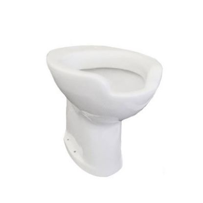 Immagine di VASO AUSILIA SCARICO PAVIMENTO CERAMICA BIANCA THERMOMAT (SENZA SEDILE)