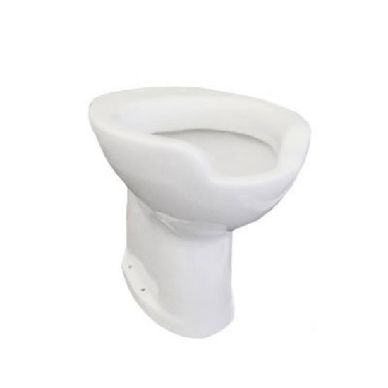 Immagine di VASO AUSILIA SCARICO PAVIMENTO CERAMICA BIANCA THERMOMAT (SENZA SEDILE)