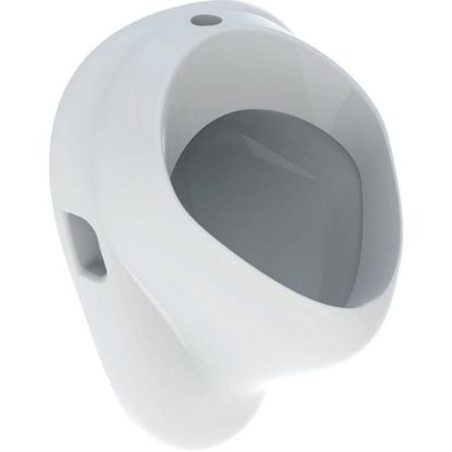 Immagine di ORINATOIO BLAGNAC CON ALIMENTAZIONE ALTA CON SIFONE CERAMICA BIANCA GEBERIT