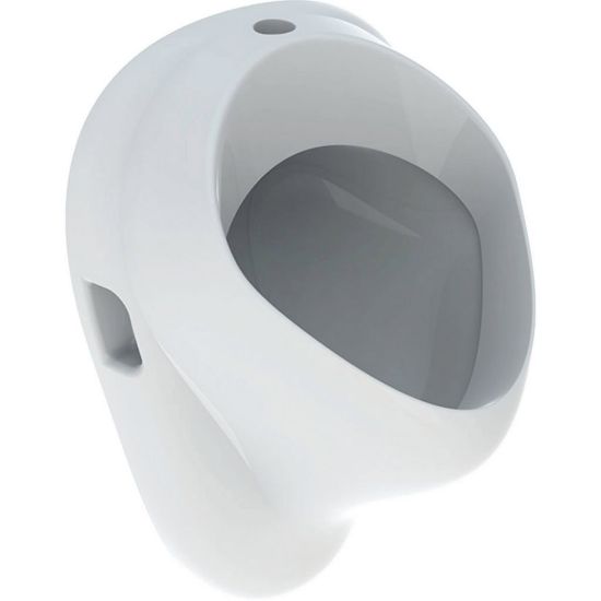 Immagine di ORINATOIO BLAGNAC CON ALIMENTAZIONE ALTA CON SIFONE CERAMICA BIANCA GEBERIT