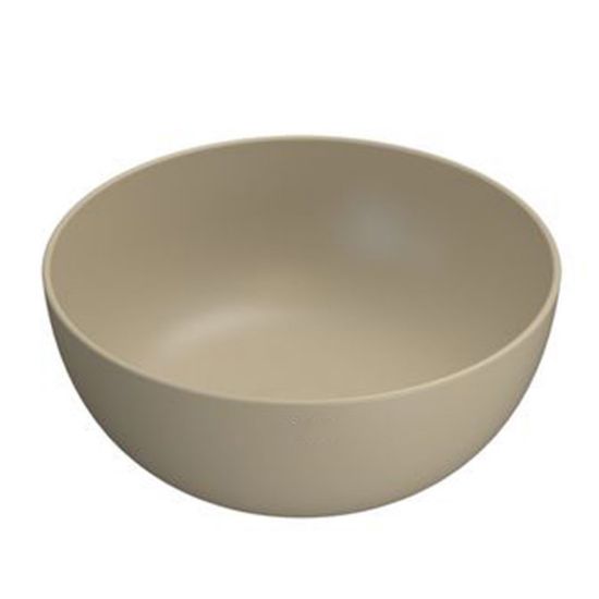 Immagine di LAVABO T-EDGE DIAMETRO 37 CM INSTALLAZIONE APPOGGIO CERAMICA COLORE PERLA GLOBO