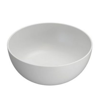 Immagine di LAVABO T-EDGE DIAMETRO 37 CM INSTALLAZIONE APPOGGIO CERAMICA BIANCA OPACA GLOBO