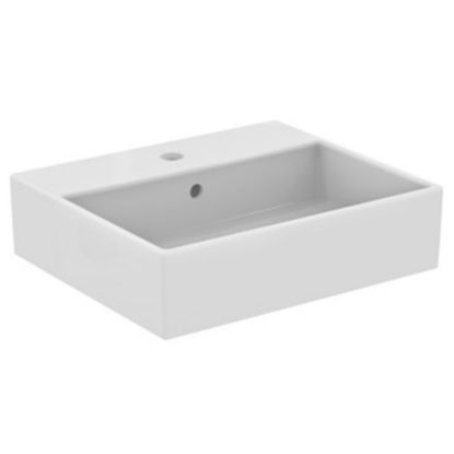 Immagine di LAVABO STRADA 60x42 CM INSTALLAZIONE APPOGGIO CERAMICA BIANCA IDEAL STANDARD