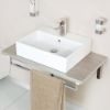 Immagine di LAVABO STRADA 60x42 CM INSTALLAZIONE APPOGGIO CERAMICA BIANCA IDEAL STANDARD