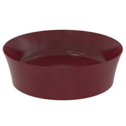 Immagine di LAVABO IPALYSS DIAMETRO 40 CM INSTALLAZIONE APPOGGIO CERAMICA COLORE MELOGRANO IDEAL STANDARD