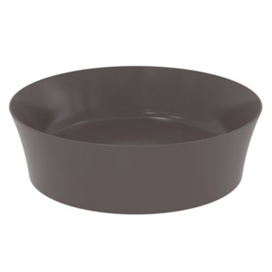 Immagine di LAVABO IPALYSS DIAMETRO 40 CM INSTALLAZIONE APPOGGIO CERAMICA COLORE ARDESIA IDEAL STANDARD