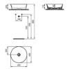 Immagine di LAVABO IPALYSS DIAMETRO 40 CM INSTALLAZIONE APPOGGIO CERAMICA COLORE ARDESIA IDEAL STANDARD