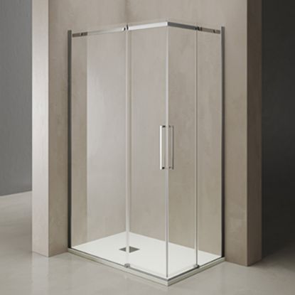 Immagine di BOX DOCCIA GAIA SCORREVOLE DX 68-70 CM (LATO ANGOLO) H 200 CM TCROMO TRASPARENTE