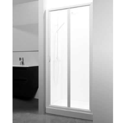 Immagine di PORTA A SOFFIETTO MODELLO 2000 86-92 CM BIANCO ACRILICO SATINATO