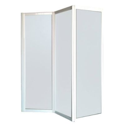 Immagine di PARETE SOPRAVASCA MIAMI 130 CM BIANCO CRISTALLO TRASPARENTE B.L. PLAST