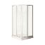 Immagine di BOX DOCCIA ANTIBES ANGOLO SCORREVOLE 68-80 CM BIANCO ACRILICO MODELLO GOCCIA