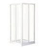 Immagine di BOX DOCCIA ANTIBES ANGOLO SCORREVOLE 70x90 CM BIANCO ACRILICO MODELLO GOCCIA