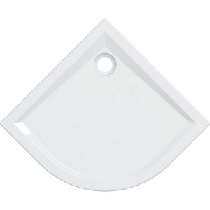 Immagine di PIATTO DOCCIA 60 SEMICIRCOLARE 90 H6 CM BIANCO GEBERIT