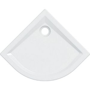 Immagine di PIATTO DOCCIA 60 SEMICIRCOLARE 80 H6 CM BIANCO GEBERIT