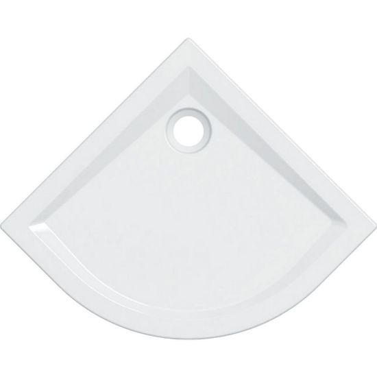 Immagine di PIATTO DOCCIA 60 SEMICIRCOLARE 80 H6 CM BIANCO GEBERIT