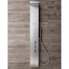 Immagine di COLONNA DOCCIA IDROMASSAGGIO EASY SHOWER PLUS RUBINETTERIA MECCANICA ACCIAIO SATINATO KINEDO