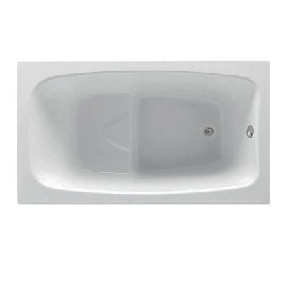 Immagine di VASCA IN RESINA SOLO GUSCIO 105x70 CM BIANCO CON SEDILE