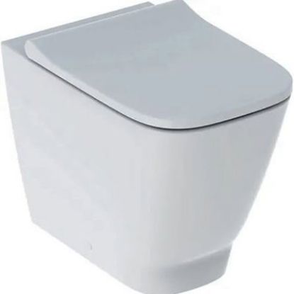 Immagine di VASO SMYLE FILO PARETE RIMFREE CON SEDILE AMMORTIZZATO CERAMICA BIANCA GEBERIT