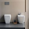 Immagine di BIDET ICON SQUARE FILO PARETE CERAMICA BIANCA GEBERIT