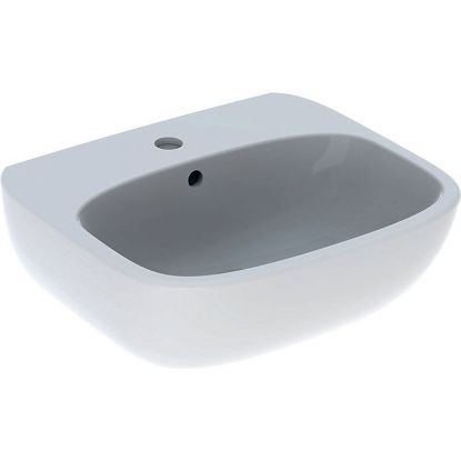 Immagine di LAVABO FANTASIA 50x43 CM INSTALLAZIONE SOSPESA MONOFORO CERAMICA BIANCA GEBERIT