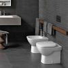 Immagine di BIDET FANTASIA FILO PARETE MONOFORO CERAMICA BIANCA GEBERIT