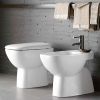 Immagine di BIDET FANTASIA A TERRA DISTANZIATO MONOFORO CERAMICA BIANCA GEBERIT