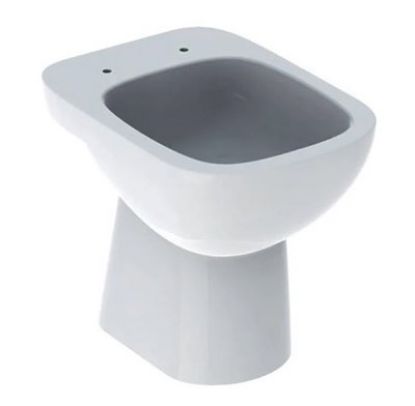 Immagine di VASO FANTASIA A TERRA DISTANZIATO SCARICO PAVIMENTO CERAMICA BIANCA GEBERIT (SENZA SEDILE)