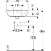 Immagine di LAVABO SELNOVA 45x37 CM INSTALLAZIONE SOSPESA O SU COLONNA MONOFORO CERAMICA BIANCA GEBERIT