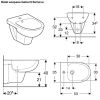 Immagine di BIDET SELNOVA SOSPESO MONOFORO CERAMICA BIANCA GEBERIT