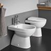 Immagine di BIDET SELNOVA A TERRA DISTANZIATO MONOFORO CERAMICA BIANCA GEBERIT