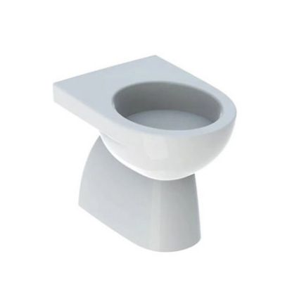 Immagine di VASO SELNOVA A TERRA DISTANZIATO SCARICO PAVIMENTO CERAMICA BIANCA GEBERIT (SENZA SEDILE)