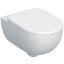 Immagine di VASO SELNOVA PREMIUM SET SOSPESO RIMFREE CON SEDILE CHIUSURA STANDARD CERAMICA BIANCA GEBERIT