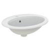 Immagine di LAVABO EUROVIT 57x46 CM INSTALLAZIONE INCASSO SOPRAPIANO CERAMICA BIANCA IDEAL STANDARD